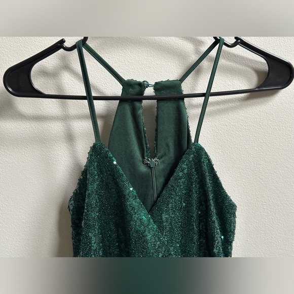NEW Lulus Hilaria Emerald Green Sequin Bodycon Mini Dress Women’s XS Glitz Glam - Picture 8 of 13